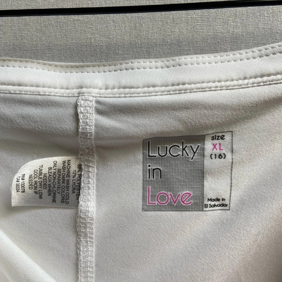 Lucky  in Love white tennis skorts Sz XL - Picture 5 of 7